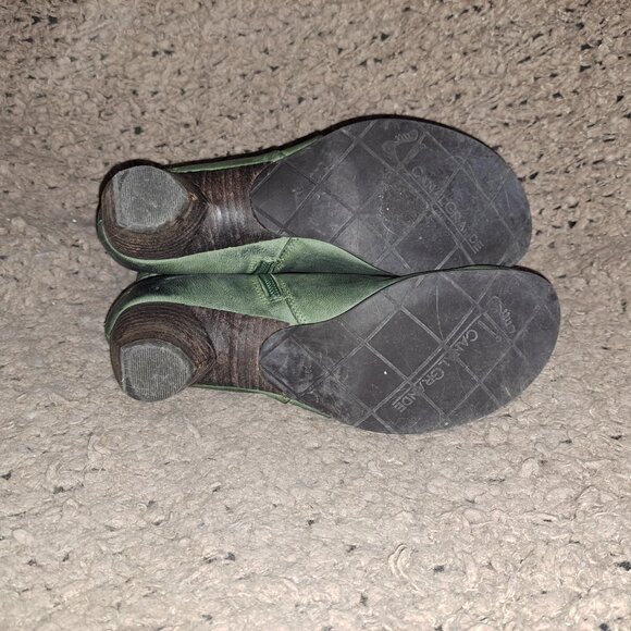 CANAL GRANDE-France-Beate Noce Ankleboot-Forest Green Leather-Side Zip-Sz 39-NM - Picture 8 of 8